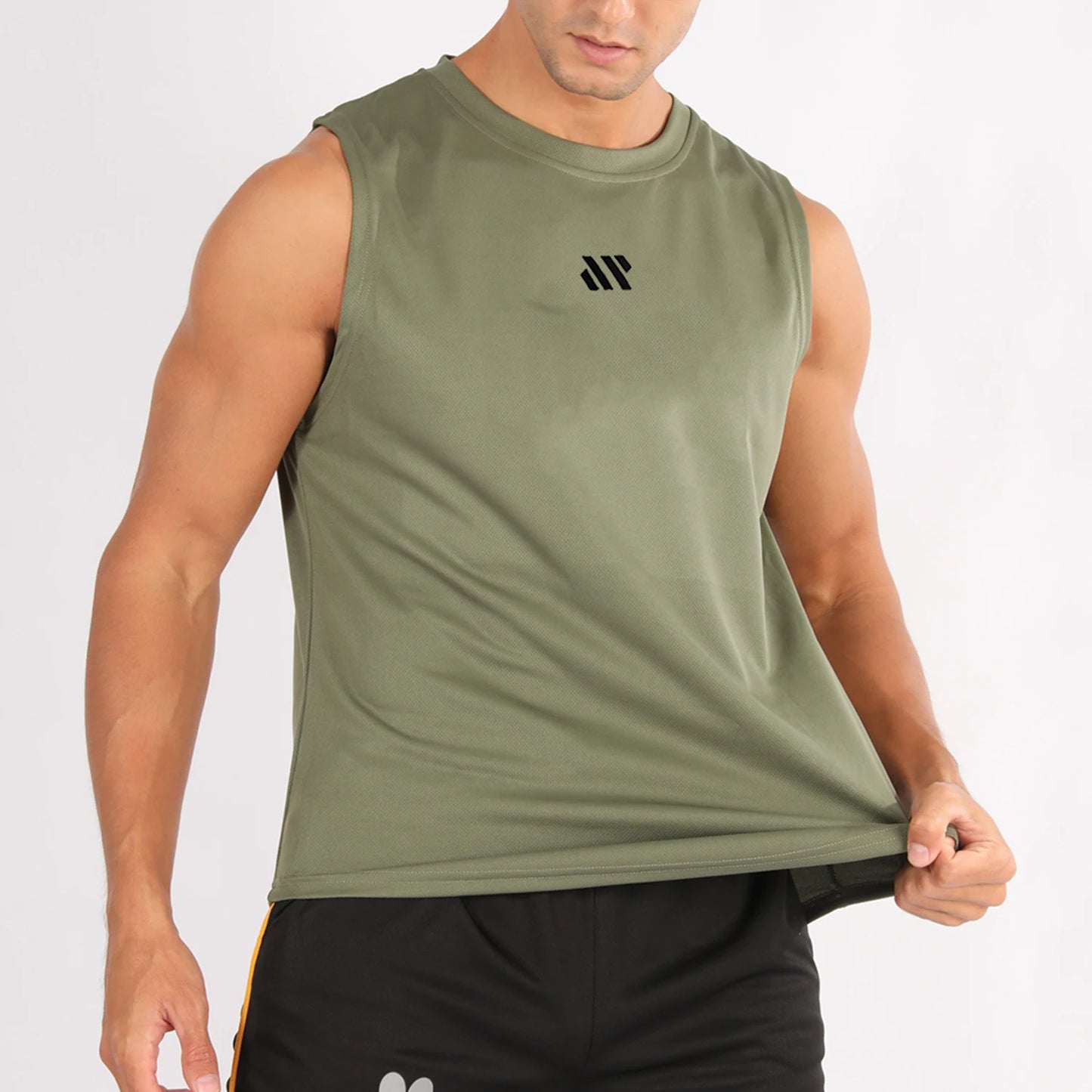 Summer Men's Gym Tank Top Fitness Training Clothing Quick-drying Loose Bodybuilding Sleeveless Shirt Men Fashion Basketball Vest