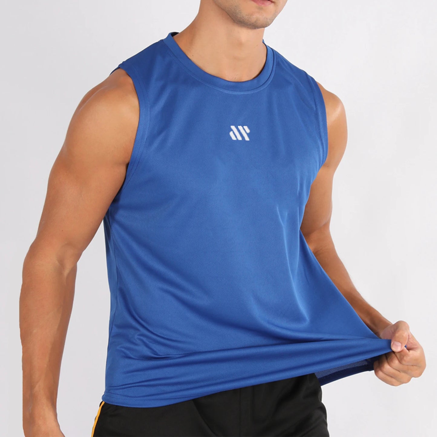 Summer Men's Gym Tank Top Fitness Training Clothing Quick-drying Loose Bodybuilding Sleeveless Shirt Men Fashion Basketball Vest