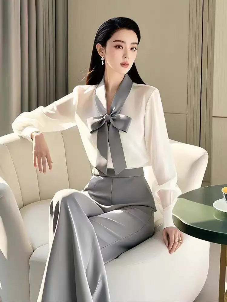 2025 NEW Women Outfits Sets Spring Autumn Casual Fashion Female 2PCS Temperament Slim Office Ladies Suits Pants Two-piece Set