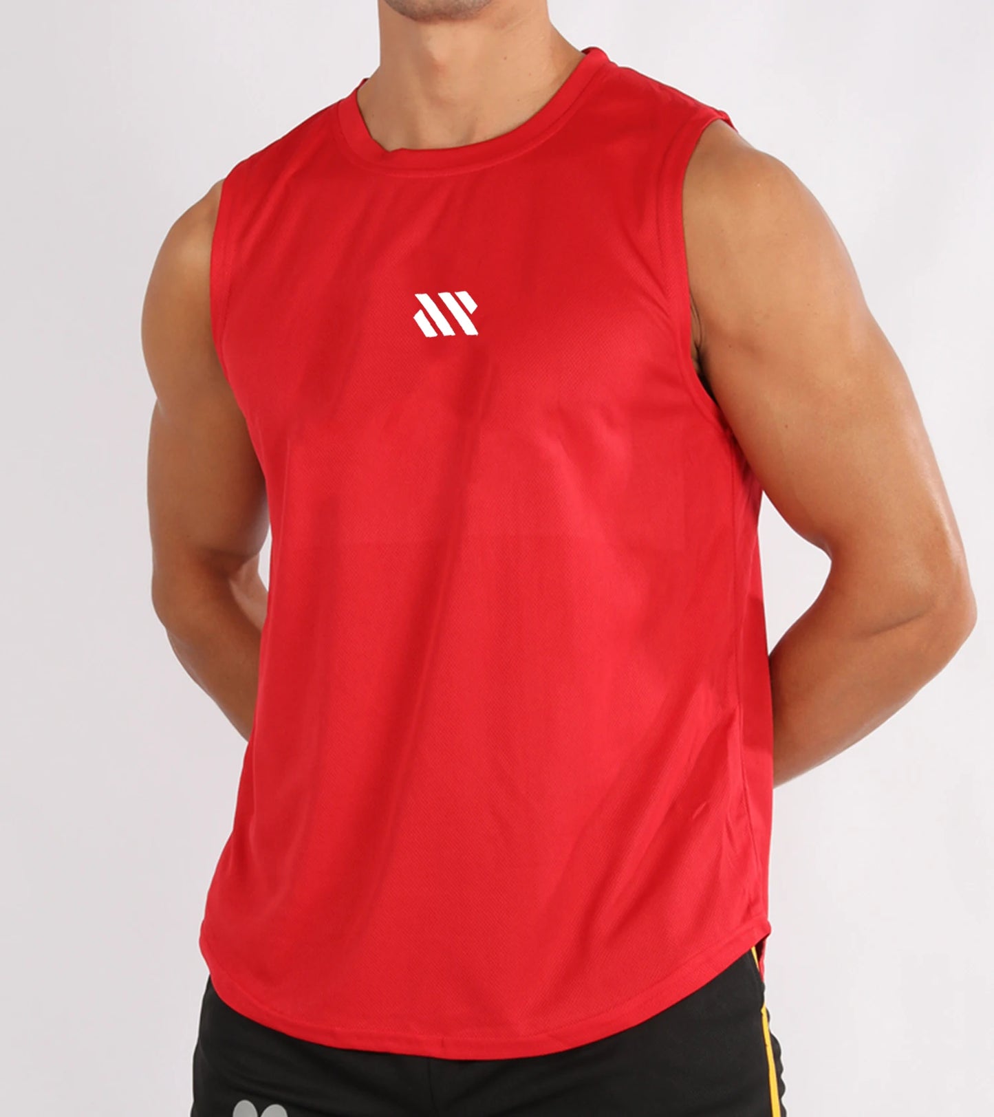 Summer Men's Gym Tank Top Fitness Training Clothing Quick-drying Loose Bodybuilding Sleeveless Shirt Men Fashion Basketball Vest