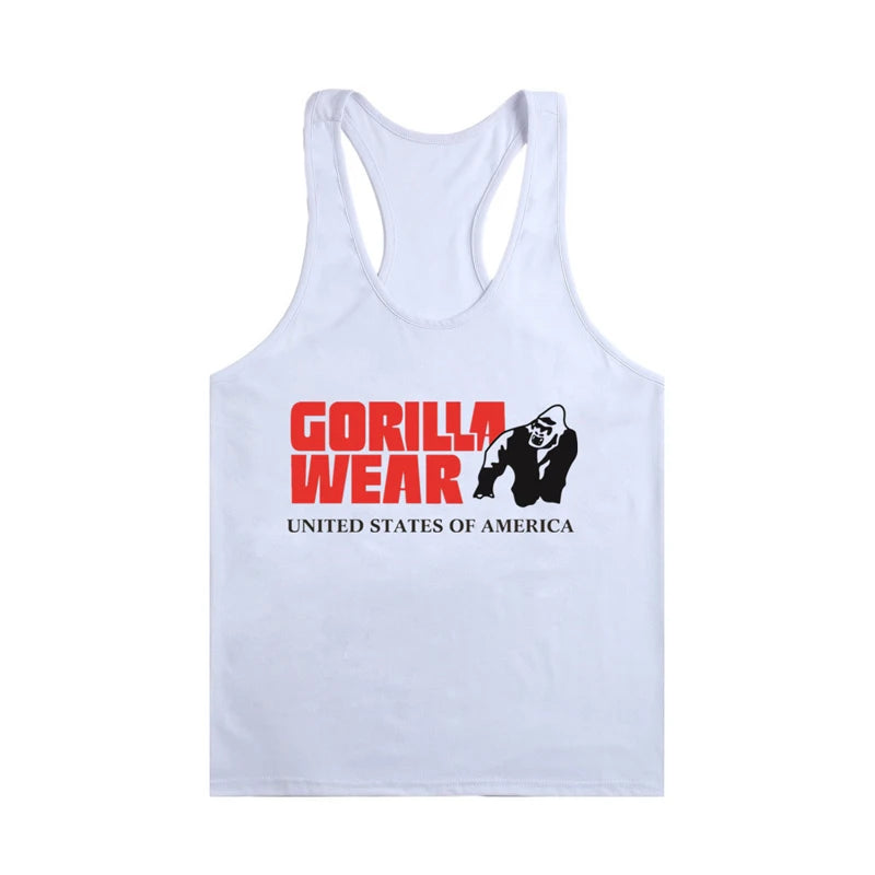 Men's Professional Bodybuilding Singlet Sports Muscle Tank Tops Men Brand Stringers Undershirt Shirt Vest