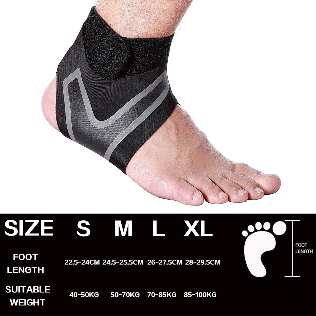WorthWhile 1 PC Fitness Sports Ankle Brace Gym Elastic Ankle Support Gear Foot Weights Wraps Protector Legs Power Weightlifting - MJP CUP