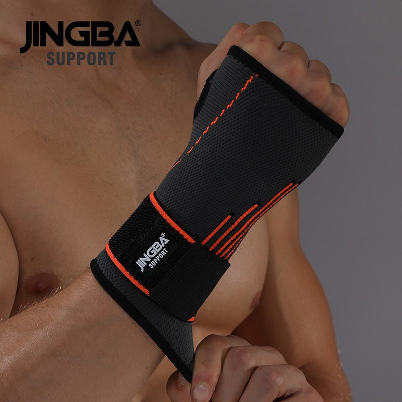 JINGBA SUPPORT 1PCS High quality Sport Protective Gear Boxing hand wraps support+Weightlifting Bandage Wristband Support - MJP CUP