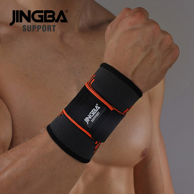 JINGBA SUPPORT 1PCS High quality Sport Protective Gear Boxing hand wraps support+Weightlifting Bandage Wristband Support - MJP CUP