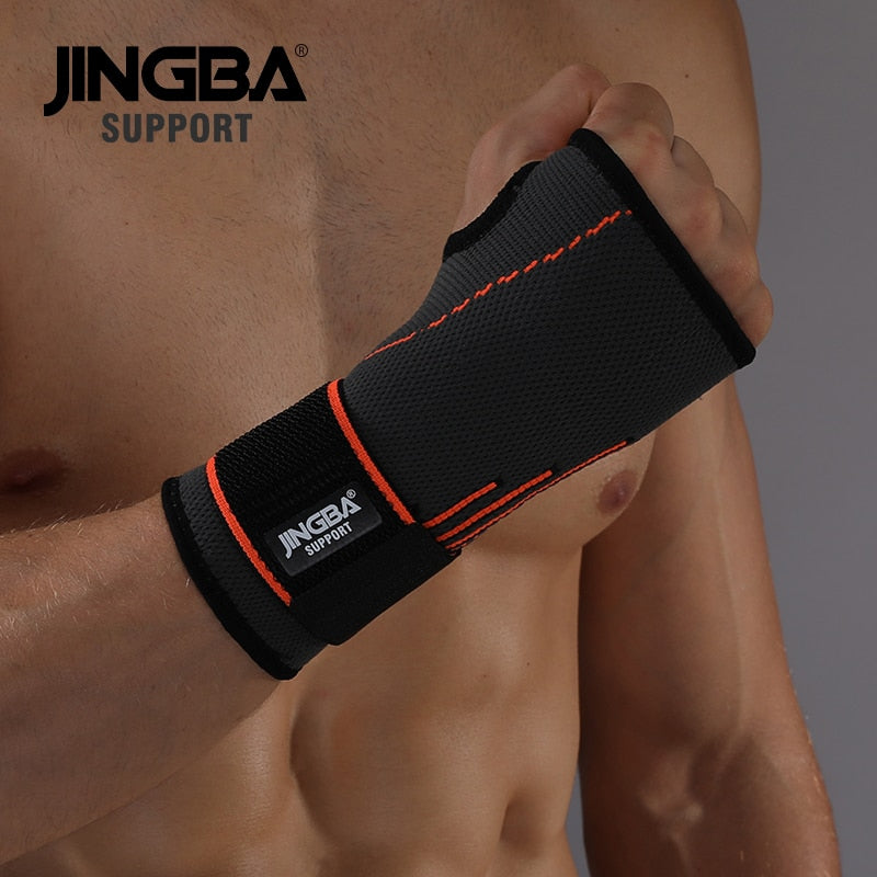 JINGBA SUPPORT 1PCS High quality Sport Protective Gear Boxing hand wraps support+Weightlifting Bandage Wristband Support - MJP CUP