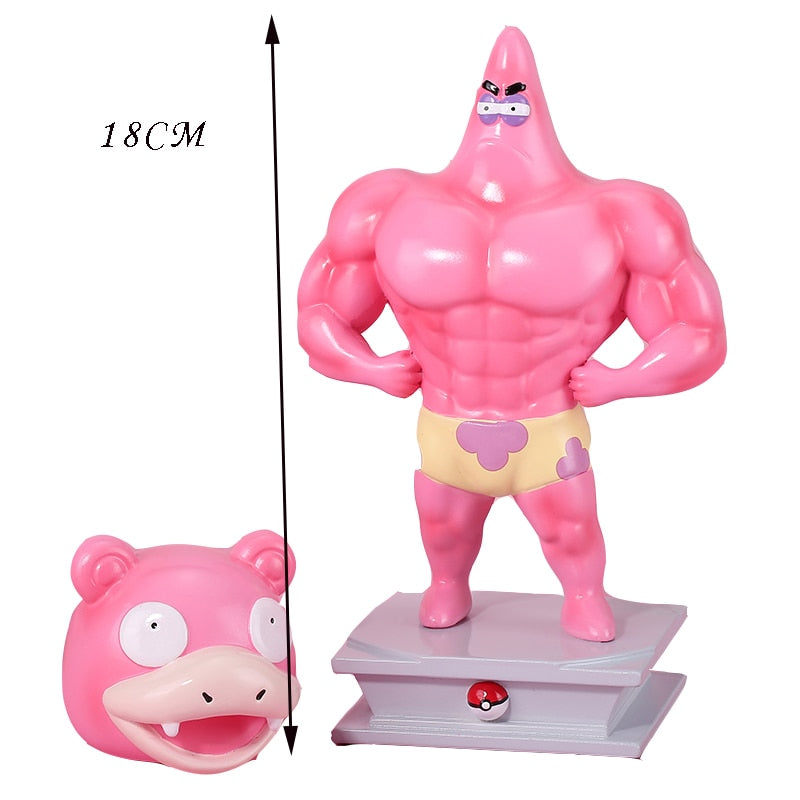 15-17cm Pokemon Muscle Pikachu Gengar weightlifting Charmander Action Figure Creative Garage Kit Model Toys Gifts for Children - MJP CUP