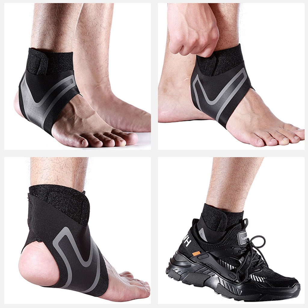 WorthWhile 1 PC Fitness Sports Ankle Brace Gym Elastic Ankle Support Gear Foot Weights Wraps Protector Legs Power Weightlifting - MJP CUP