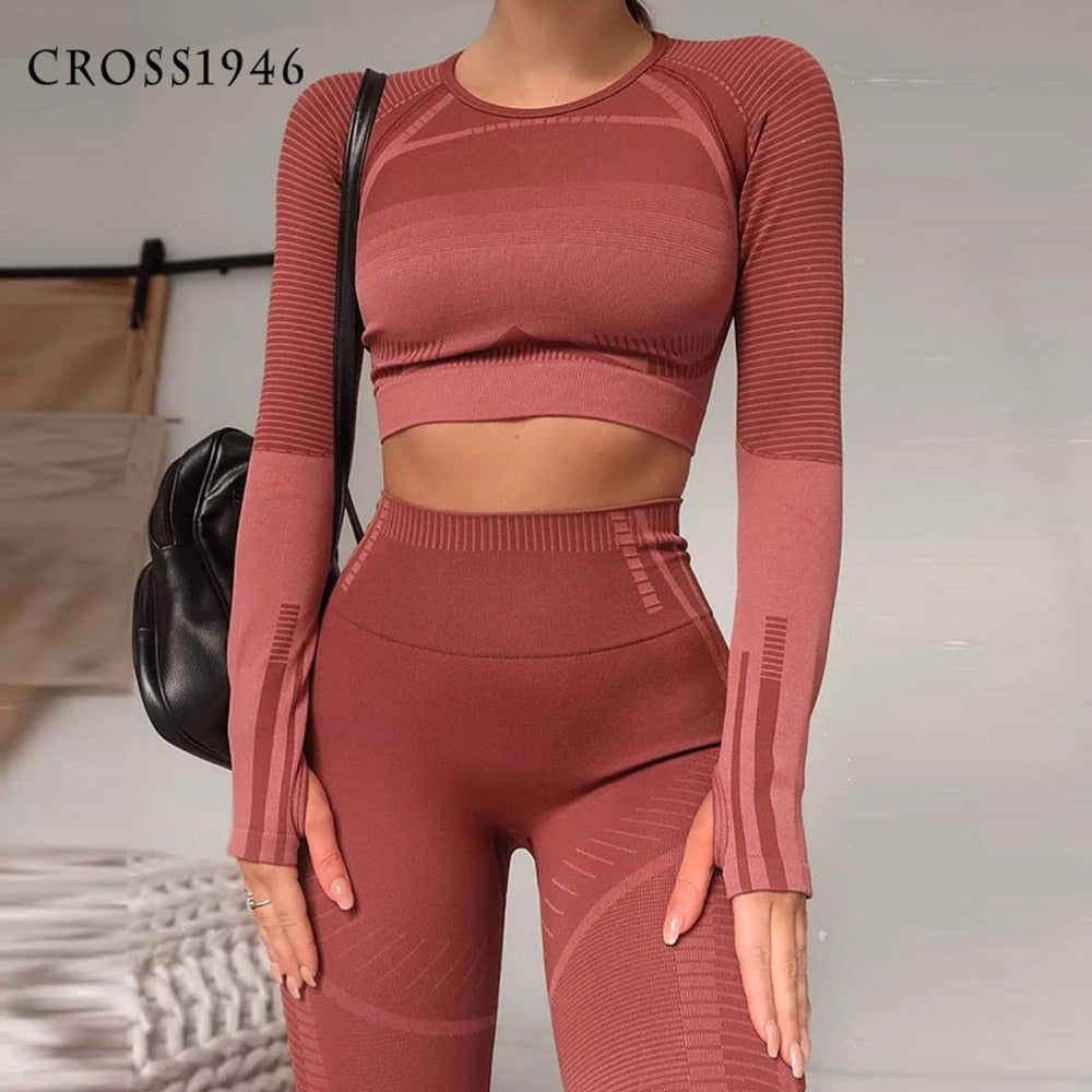 2 Piece Sports Sets workout yoga set Women's Suit for fitness seamless leggings Vital Sportswear Gym clothing 2020 Tracksuits