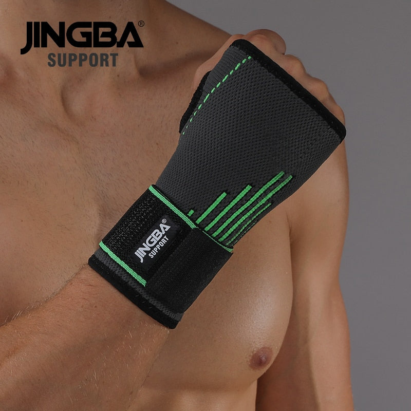 JINGBA SUPPORT 1PCS High quality Sport Protective Gear Boxing hand wraps support+Weightlifting Bandage Wristband Support - MJP CUP