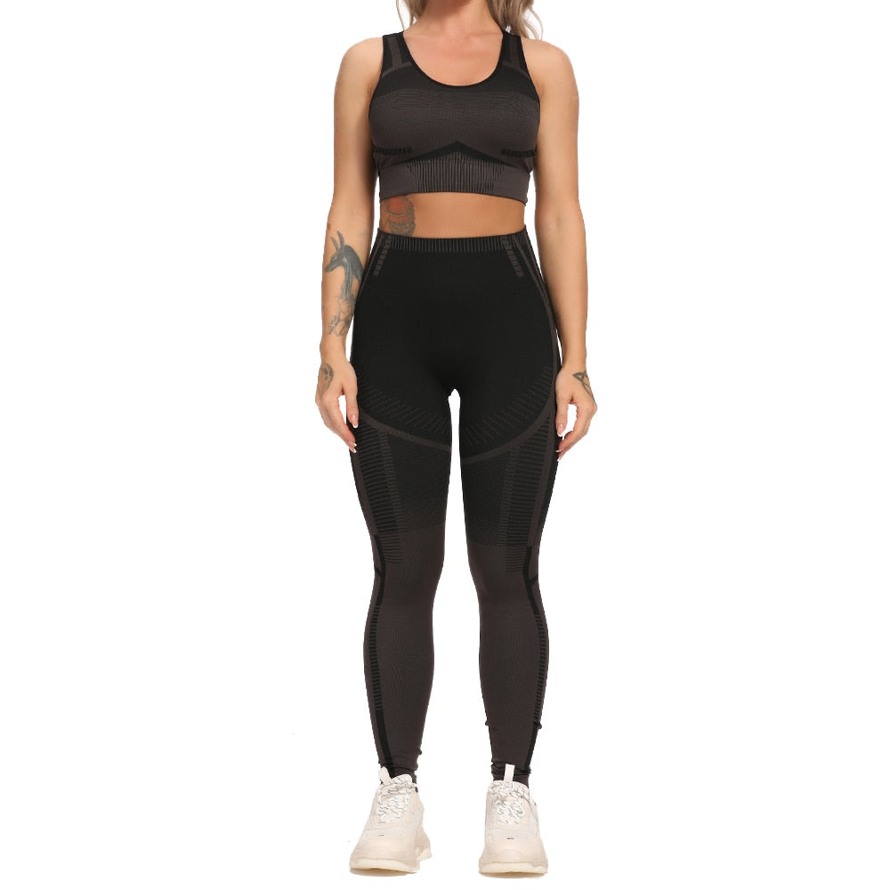 2 Piece Sports Sets workout yoga set Women's Suit for fitness seamless leggings Vital Sportswear Gym clothing 2020 Tracksuits