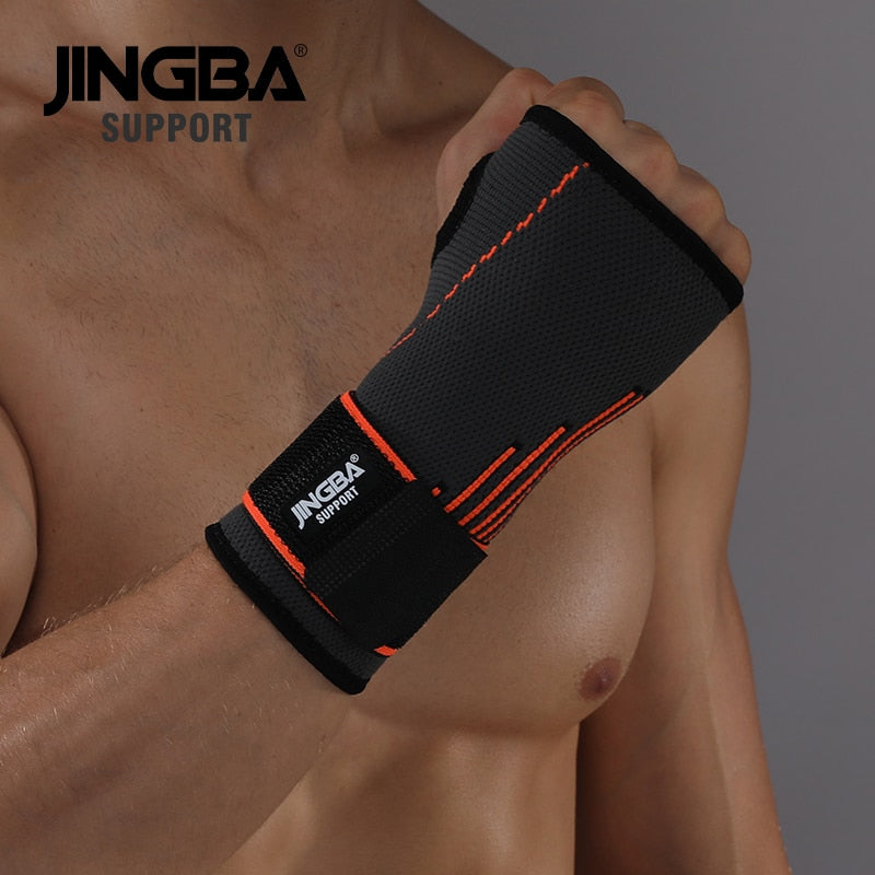 JINGBA SUPPORT 1PCS High quality Sport Protective Gear Boxing hand wraps support+Weightlifting Bandage Wristband Support - MJP CUP
