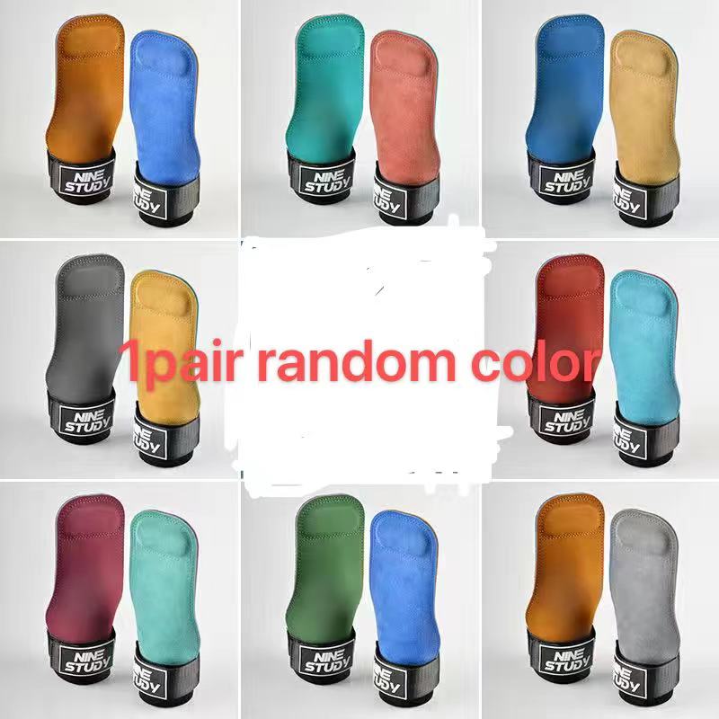 New Leather Gym Gloves Pull-ups Lifting Gymnastic Crossfit Anti-Skid Belt Wraps Support Palm Protection Pads Fitness Accessories - MJP CUP
