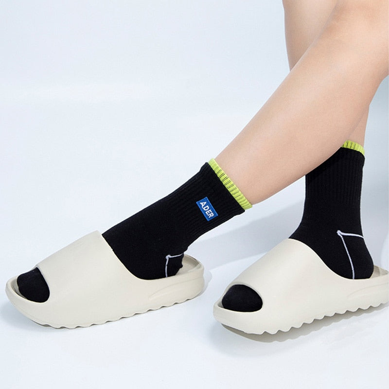 Summer Winter Slippers Women Men Sandals Casual Beach Shoes Soft Bottom Slides Thick Platform EVA Anti-Slip Home Slipper