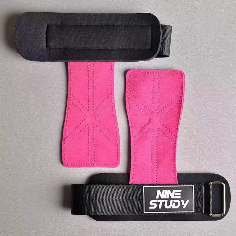 New Leather Gym Gloves Pull-ups Lifting Gymnastic Crossfit Anti-Skid Belt Wraps Support Palm Protection Pads Fitness Accessories - MJP CUP