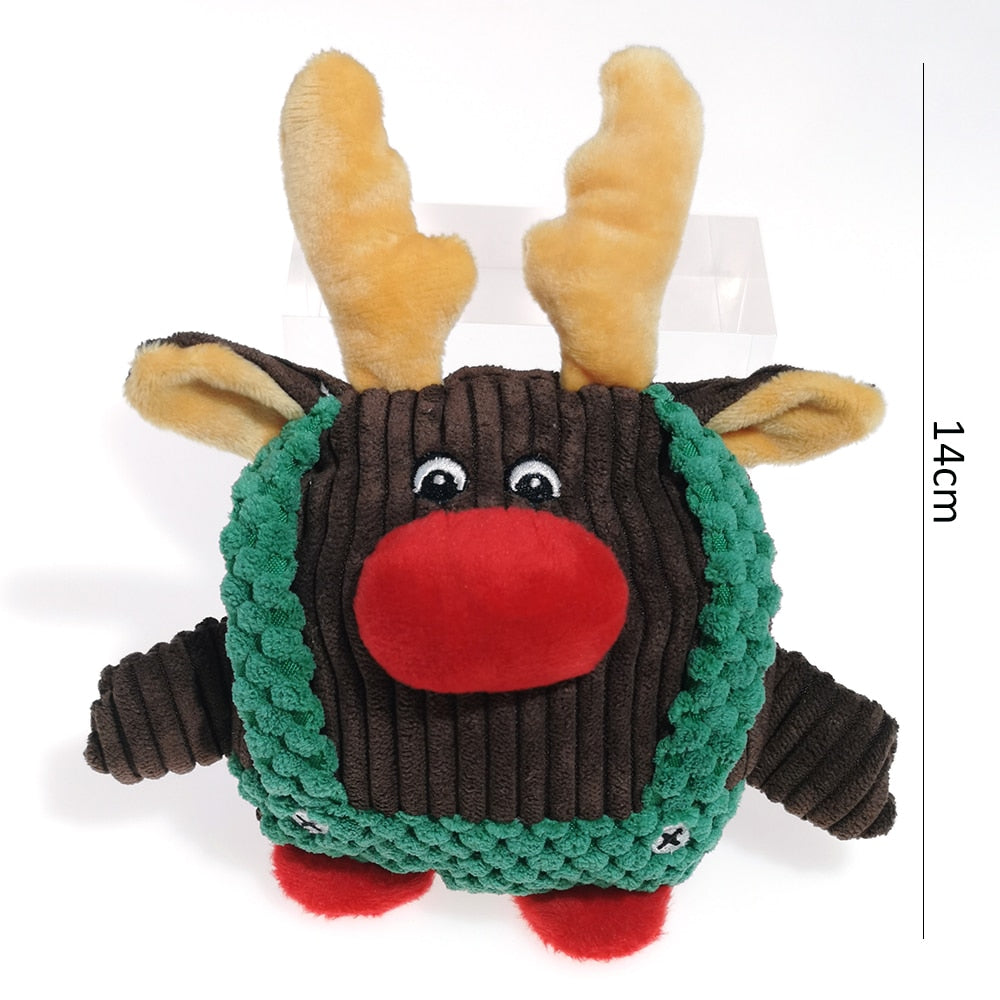 Fun Pet Toy Donkey Shape Corduroy Chew Toy For Dogs Puppy Squeaker Squeaky Plush Bone Molar Dog Toy Pet Training Dog Accessories