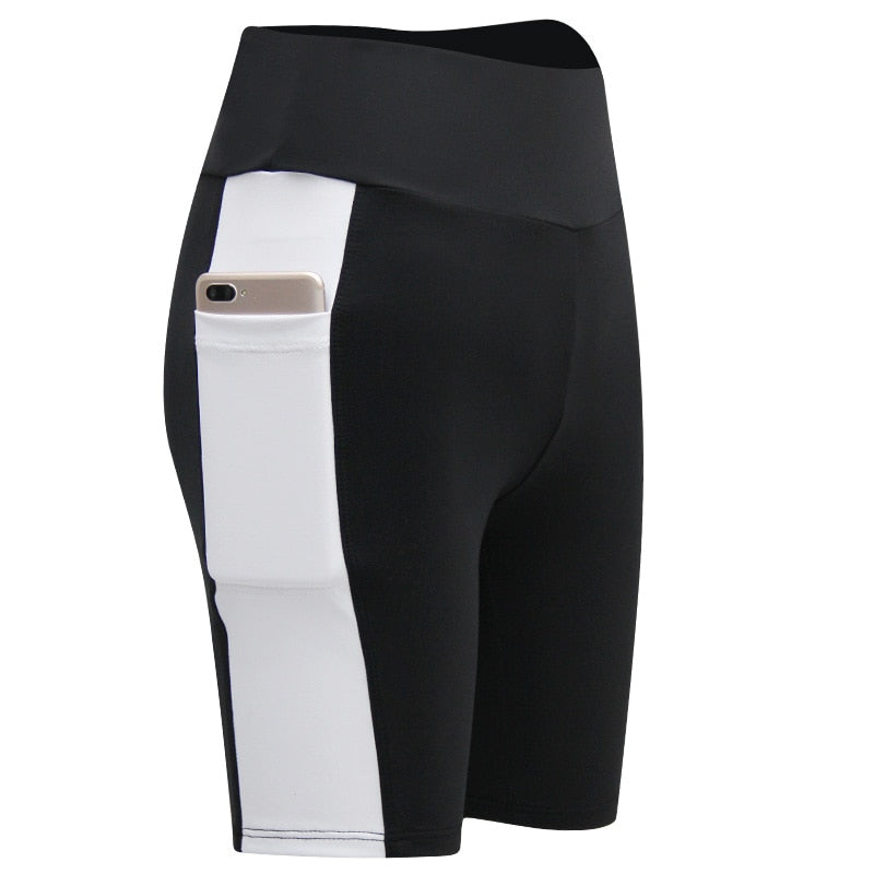2022 Women's Yoga Pants Gym Pants Sports Running Shorts Quick Dry Leggings Cycling Push-Ups Safety Panties with Side Pockets - MJP CUP