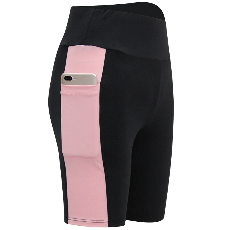 2022 Women's Yoga Pants Gym Pants Sports Running Shorts Quick Dry Leggings Cycling Push-Ups Safety Panties with Side Pockets - MJP CUP