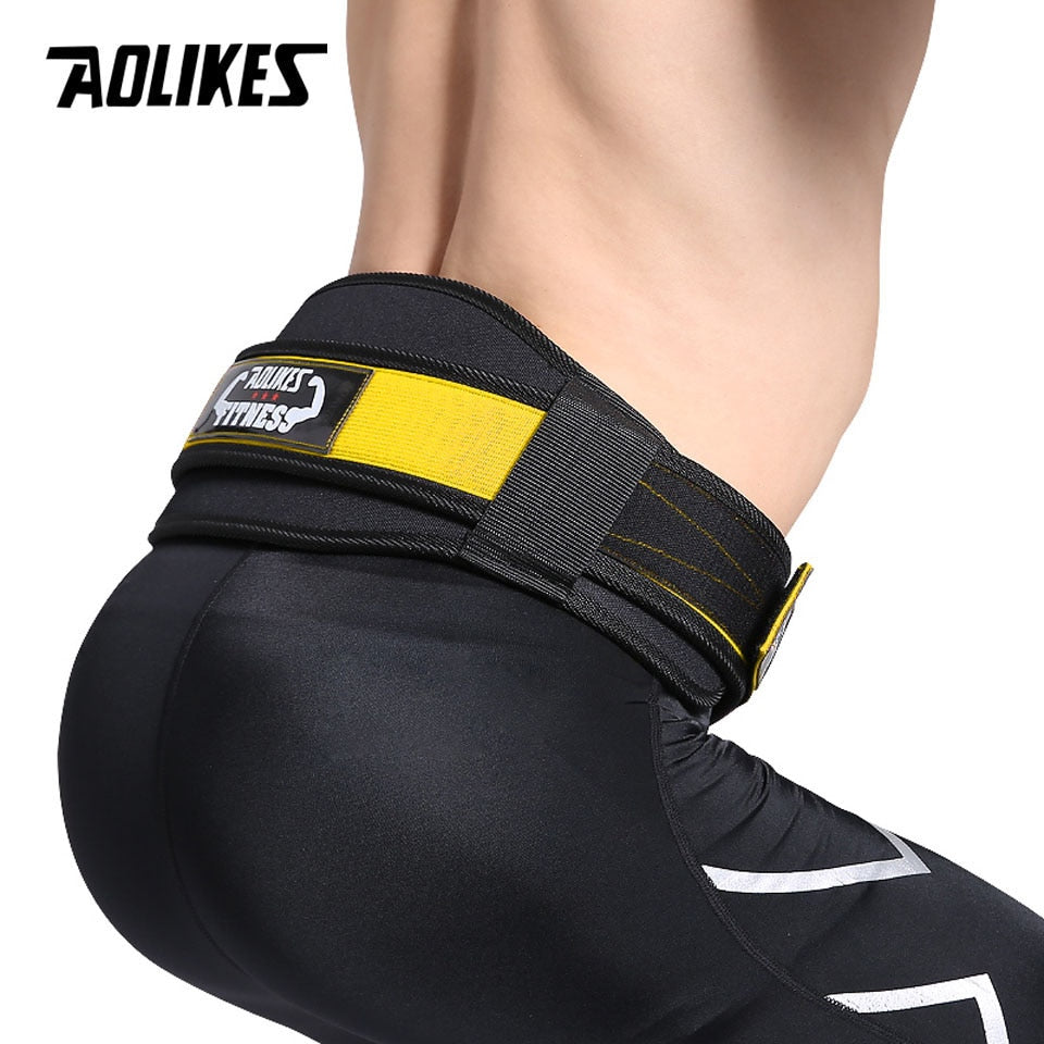 Weightlifting Squat Training Lumbar Support Band Sport Powerlifting Belt Fitness Gym Back Waist Protector For Men Woman's Girdle - MJP CUP