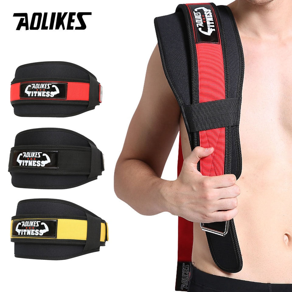Weightlifting Squat Training Lumbar Support Band Sport Powerlifting Belt Fitness Gym Back Waist Protector For Men Woman's Girdle - MJP CUP