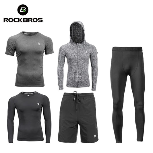 ROCKBROS Cycling Sets Men Women Quick Dry Bike Suits Running Joggers Training Gym Fitness Tracksuits Sport Sets Clothes