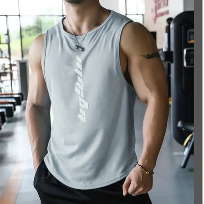 2025 New Fitness Sports Vest 3D Printed Men's Gym Exercise Sleeve Shirt Men's Summer Undershirt Basketball Running Men