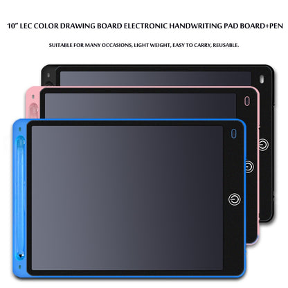 Learning Drawing Board LCD Screen Writing Tablet Digital Graphic Drawing Tablets Electronic Handwriting Pad Board+Pen 10 inch