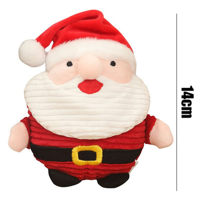 Christmas Santa Clause Dog Squeaky Toys Supplies for Small Large Dogs Lovely Plush Animal Pet Puppy Chew Bite Resistant Toy