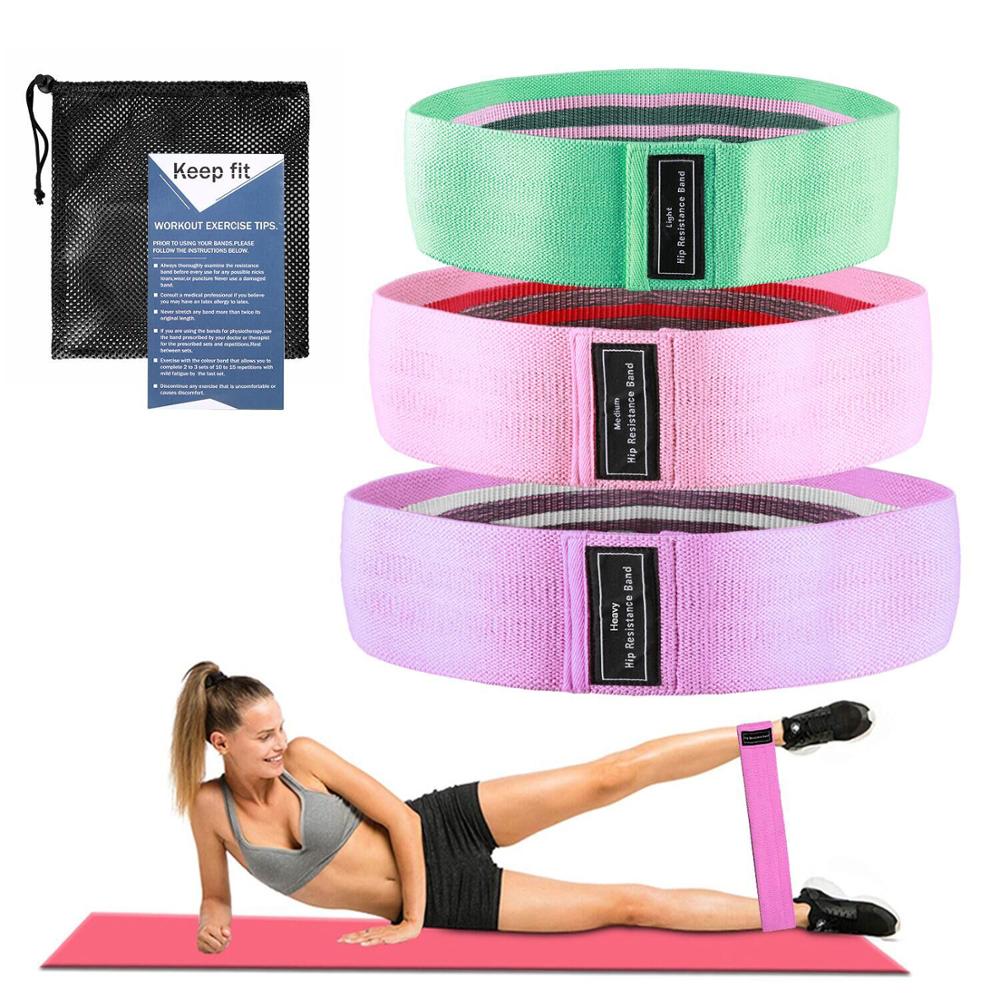 Sport Fitness Resistance Bands Yoga Elastic Mini Bands Anti-slip Expander Rubber Bands Home Workout Full Body Training Equipment