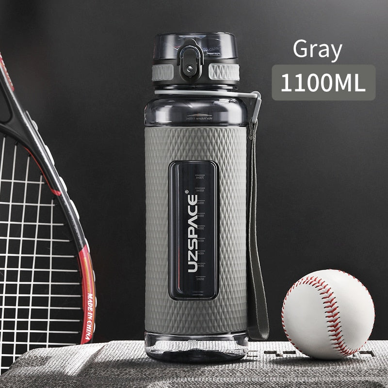 UZSPACE Sport Water Bottles BPA Free Portable Gym Anti-fall Leak-proof Large Capacity Fitness Kettle Tritan Plastic Drink Bottle