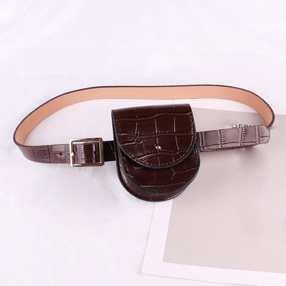 PU Leather Fashion Waist Bag Women, Mini Travel Chest Belt Bag Waterproof Bum Bags Girls Small Purse Wallet