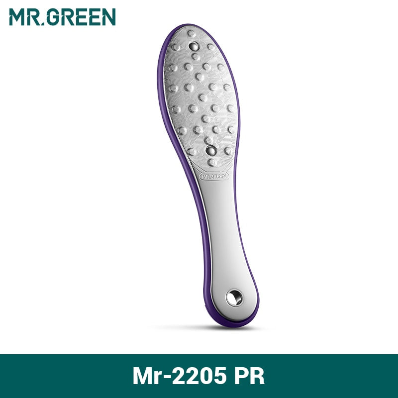 MR.GREEN Pedicure Foot Care Tools Foot File Rasps Callus Dead Foot Skin Care Remover Sets Stainless Steel Professional Two Sides