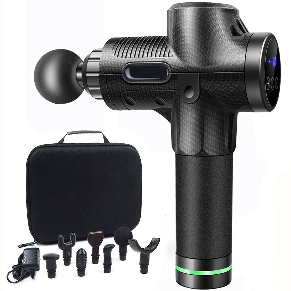 Vincm Massage Gun LCD Display Fascia Gun Sport Therapy Deep Muscle Pain Exercising Relaxation Massager 7 Fucntions