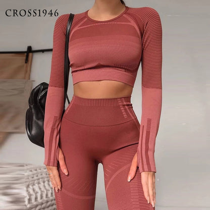 2 Piece Sports Sets workout yoga set Women&#39;s Suit for fitness seamless leggings Vital Sportswear Gym clothing 2020 Tracksuits