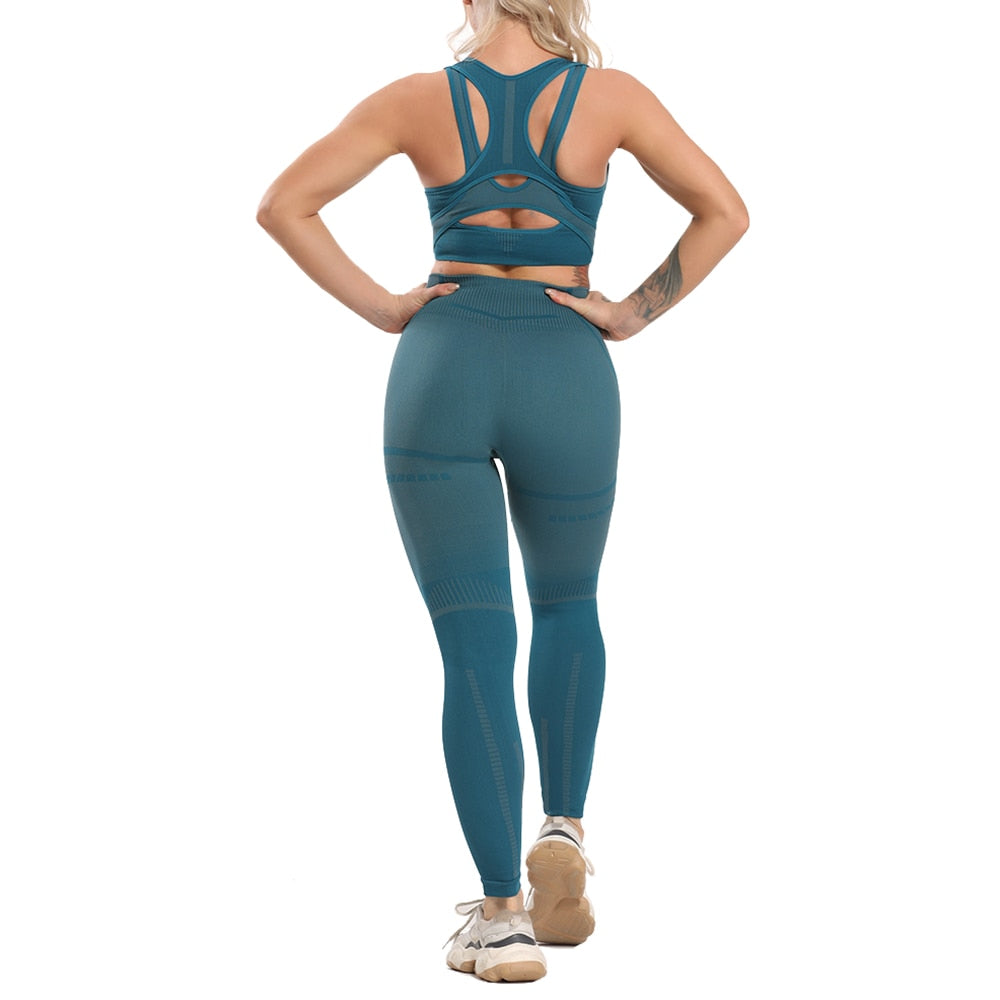 2 Piece Sports Sets workout yoga set Women&#39;s Suit for fitness seamless leggings Vital Sportswear Gym clothing 2020 Tracksuits