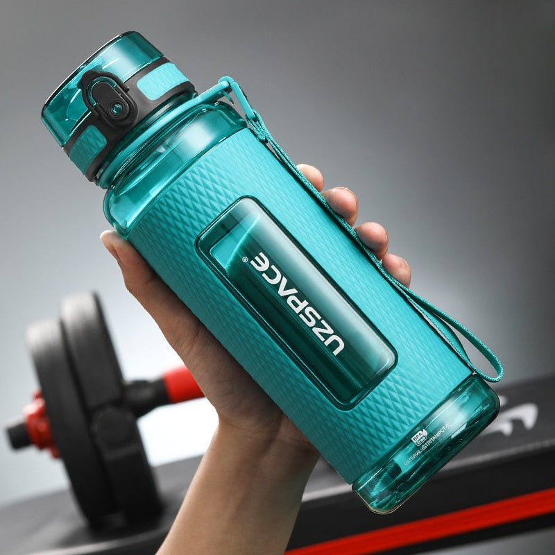 UZSPACE Sport Water Bottles BPA Free Portable Gym Anti-fall Leak-proof Large Capacity Fitness Kettle Tritan Plastic Drink Bottle