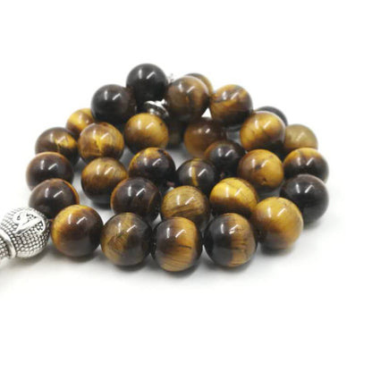 Man Tasbih Natural Tiger eye stone Muslim prayer beads islamic Eid Ramadan Guality Gifts rosary 33 66 99 beads