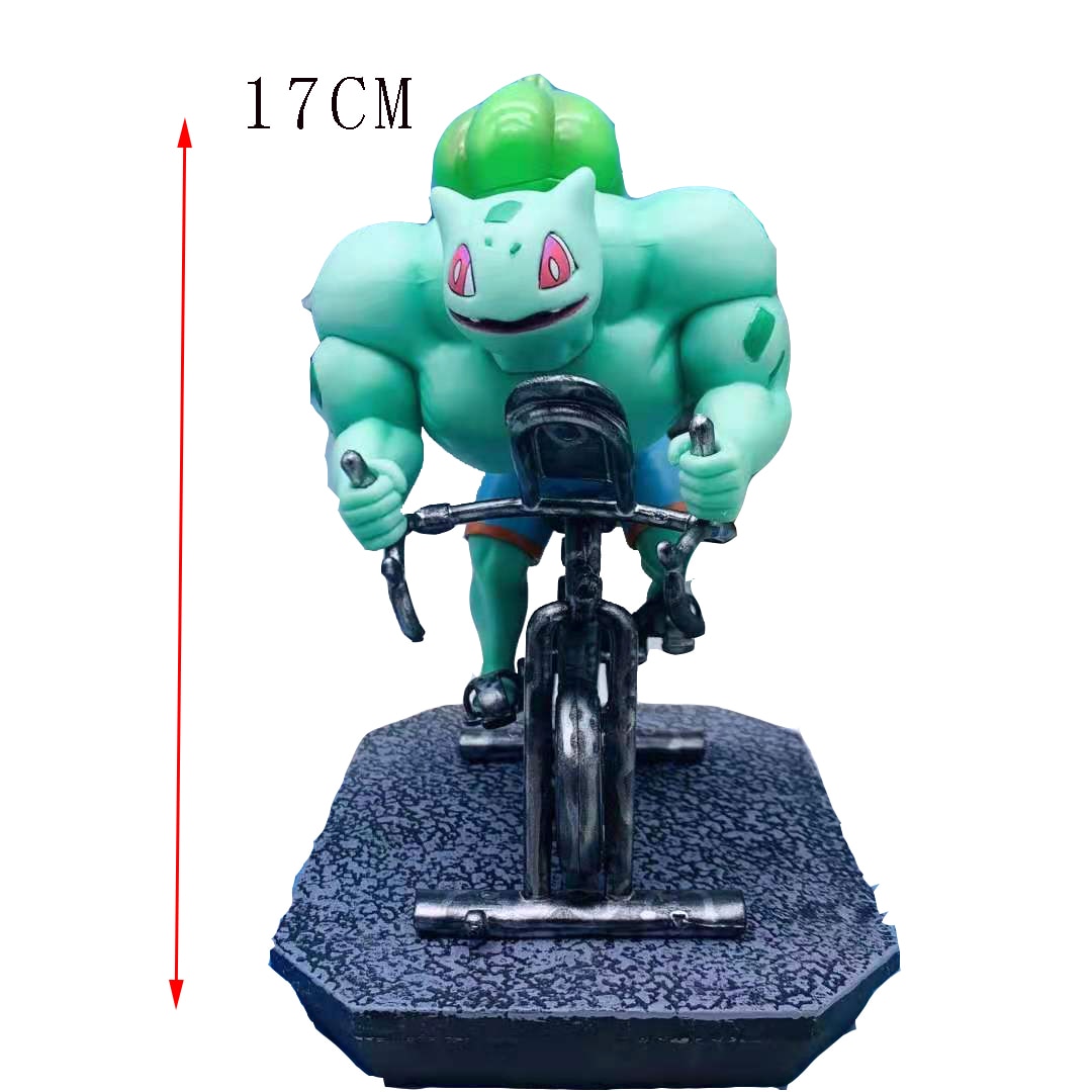 15-17cm Pokemon Muscle Pikachu Gengar weightlifting Charmander  Action Figure Creative Garage Kit Model Toys Gifts for Children - MJP CUP