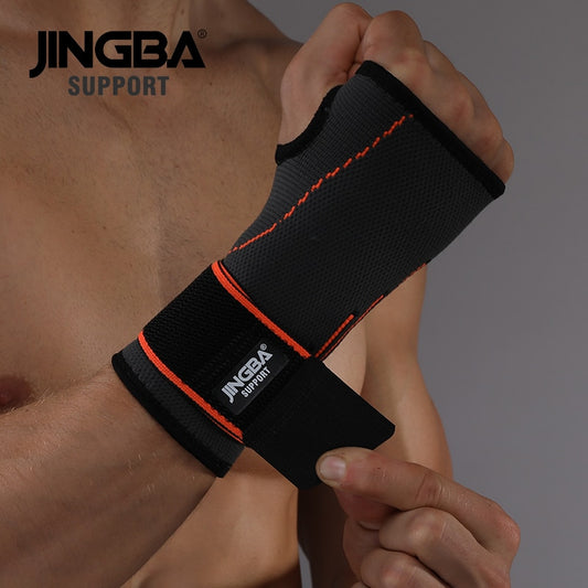 JINGBA SUPPORT 1PCS High quality Sport Protective Gear Boxing hand wraps support+Weightlifting Bandage Wristband Support - MJP CUP