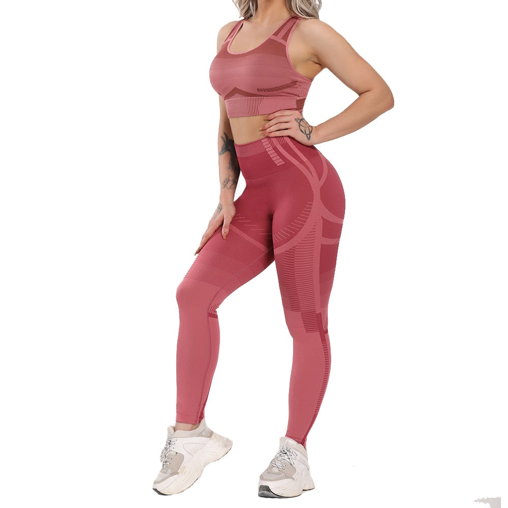 2 Piece Sports Sets workout yoga set Women&#39;s Suit for fitness seamless leggings Vital Sportswear Gym clothing 2020 Tracksuits