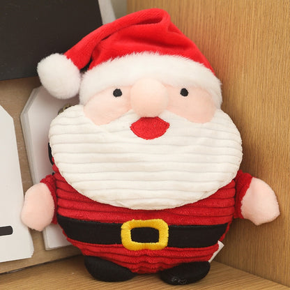 Christmas Santa Clause Dog Squeaky Toys Supplies for Small Large Dogs Lovely Plush Animal Pet Puppy Chew Bite Resistant Toy