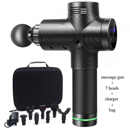 Vincm Massage Gun LCD Display Fascia Gun Sport Therapy Deep Muscle Pain Exercising Relaxation Massager 7 Fucntions