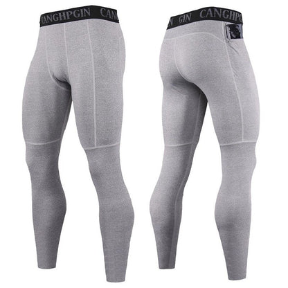 Crossfit Gym Running Mens Leggings Fitness Quick-drying Jogging Compression Pants Men Workout Training Tights Sport Man Trousers