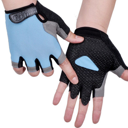 Cycling Gloves Men Women Fingerless Weight Lifting Fitness Gym Gloves Training Non Slip Palm Protect Breathable Bicycle Gloves - MJP CUP