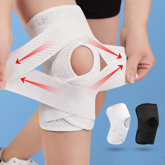 1PC Sports Kneepad Men Women Pressurized Elastic Knee Pads Arthritis Joints Protector Fitness Gear Volleyball Brace Protector - MJP CUP