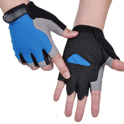 Cycling Gloves Men Women Fingerless Weight Lifting Fitness Gym Gloves Training Non Slip Palm Protect Breathable Bicycle Gloves - MJP CUP