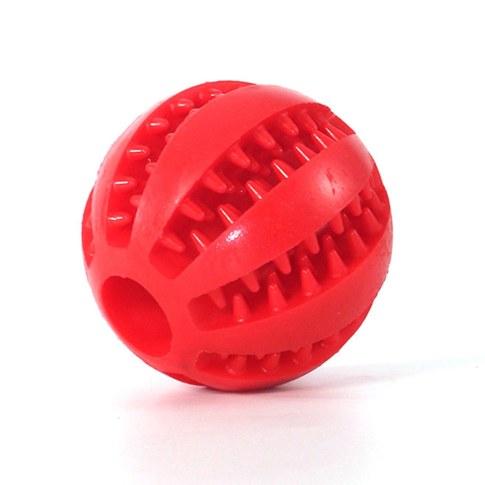 Pet Dog Toy Interactive Rubber Balls for Small Large Dogs Puppy Cat Chewing Toys Pet Tooth Cleaning Indestructible Dog Food Ball