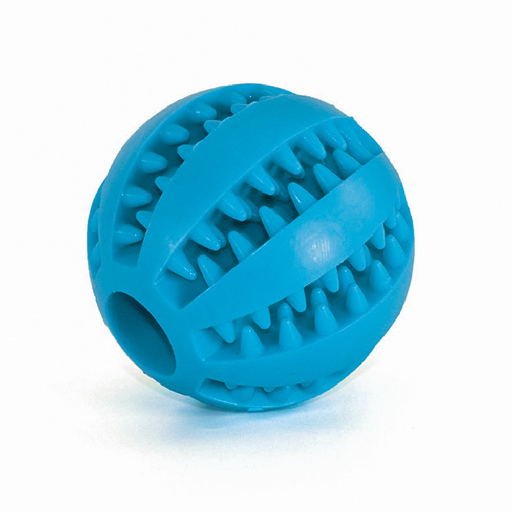 Pet Dog Toy Interactive Rubber Balls for Small Large Dogs Puppy Cat Chewing Toys Pet Tooth Cleaning Indestructible Dog Food Ball