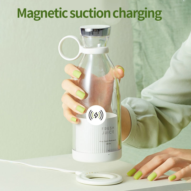 Portable Electric Juicer Blender Battery Usb Power, Personal Portable Mini Fruit Mixers