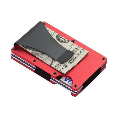 Aluminium Credit Card Holder for Men Wallet New Minimalist Blocking Slim Anti Protect Metal Cardholder Clip