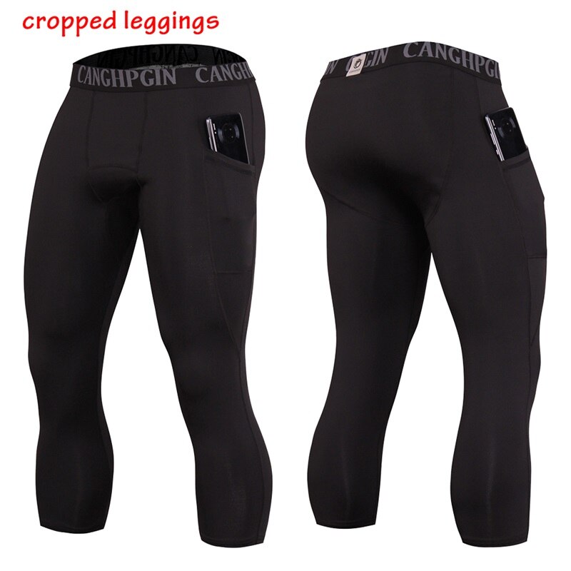 Crossfit Gym Running Mens Leggings Fitness Quick-drying Jogging Compression Pants Men Workout Training Tights Sport Man Trousers